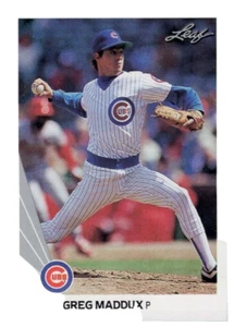 GREG MADDUX 1990 Leaf #25 Buy 3 Ships FREE G594C Quantity Available - Picture 1 of 2
