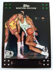 BILL RUSSELL, 2007 TOPPS 50th ANNIVERSARY #6, CELTICS