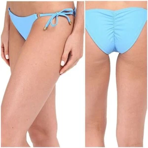 Bikini de cuerda acanalada de celebridades Vitamin A azul bebé AZR - Imagen 1 de 5