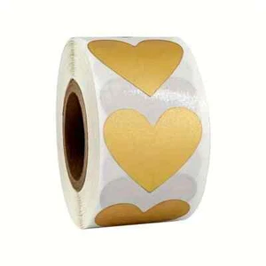 Scratch Off Stickers Gold / Rose Heart Birthday Wedding Party Fundraising Club - Picture 1 of 6