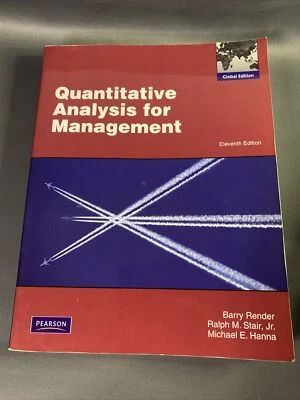 Quantitative Analysis for Management: Global Edition by Barry Rend College Text - Image 1 of 4