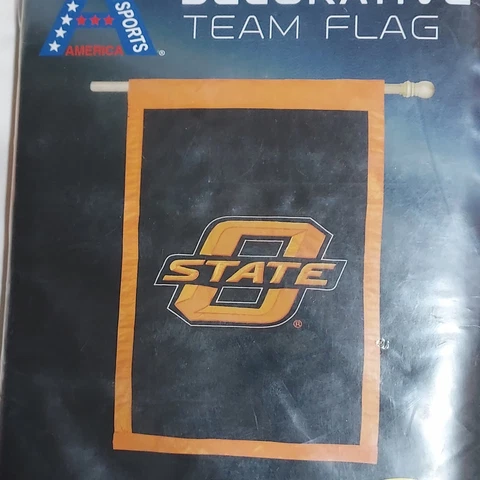 Oklahoma State "O State" Decorative Team Flag Two Sided Cover