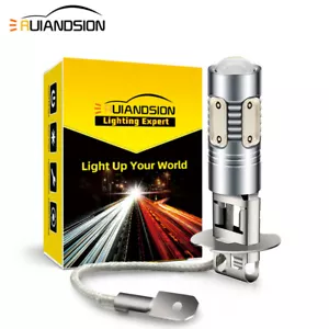 Pair H3 Blue/Green/Pink LED Headlight Driving Fog Light Conversion Bulbs 10-30V - Picture 1 of 7