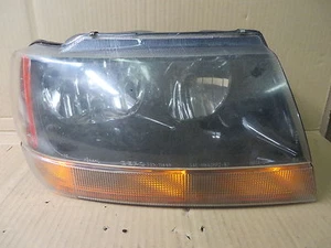 JEEP GRAND CHEROKEE 99-02 1999-2002 HEADLIGHT RH RIGHT PASSENGER NOE SMOKED - Picture 1 of 5