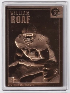 William Roaf 2000 Danbury Mint Encased 22kt Gold Football Card #90 - Picture 1 of 1
