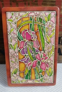 NEW SEALED Deck of Vintage TRUMP Floral Stained Glass Playing Cards Made in USA - Picture 1 of 7