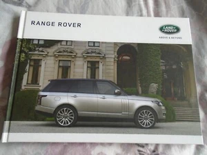 Range Rover range brochure 2016 Model Year UK market LRML 5214/16 Hardbacked - Picture 1 of 1