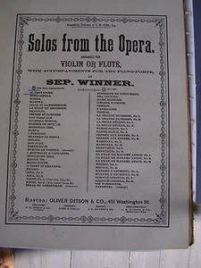 "RARE" OLIVER DITSON & CO MUSIC BOOK, SOME WHERE BETWEEN 1867-1888,146 PAGES. - Bild 1 von 12