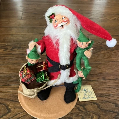 Figura de colección 1995 edición limitada Annalee "Santa's Wee Helpers" #5398 Elfos Foto 1 de 4