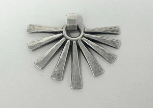 James Avery Retired Sterling Silver Hammered Sunburst Pendant (16.6G) - Picture 1 of 2