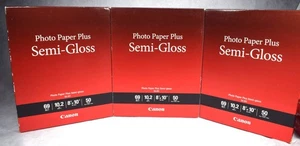 New in Box 150 Sheets Canon 8”X10” Photo Printer Paper Plus Semi-Gloss - Photo 1/3