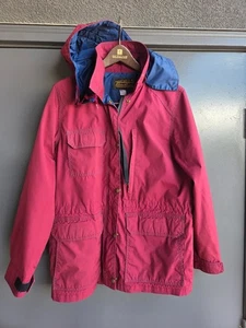 Eddie Bauer Rain Coast Storm Windbreaker Black Label 1980er Cranberry Herren (M) - Bild 1 von 11