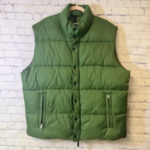 Old Navy Puffer Vest Mens XL Green Full Zip Outdoor Fishing Hunting Work - Picture 1 of 8
