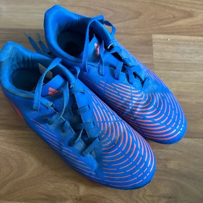 Botines de fútbol Adidas Predator FG azul naranja juvenil talla 5 EE. UU. Foto 1 de 4
