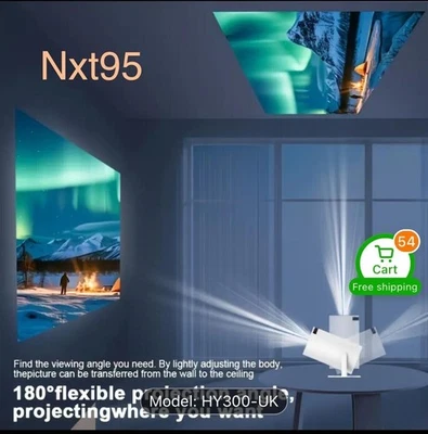 HY300 PRO Projector MAGCUBIC 4K Android 11 Dual Wifi6 BT 5.0 260 ANSI 1080P - Image 1 of 4