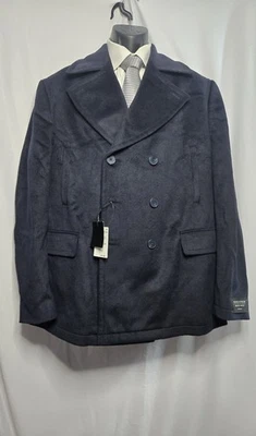 Chaquetón Nordstrom Doble Pecho, Hombre Grande, Azul Marino, Cálido, Regalo, Nuevo con Etiquetas Foto 1 de 4