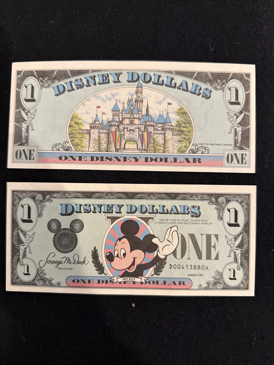 レア 1987年 DisneyDollars カリフォルニア A レア 1987年