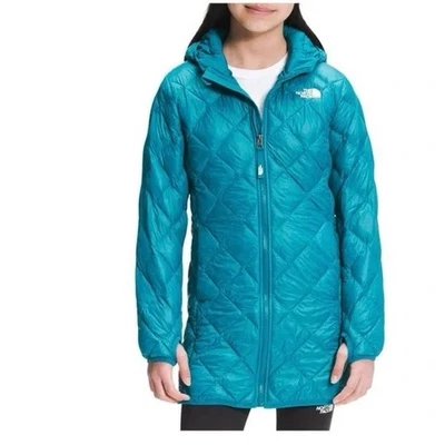 THE NORTH FACE THERMOBALL ECO INSULATED PARKA GIRLS' Deep Lagoon Blue Size 14/16 - Image 1 of 4