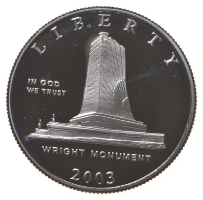 2003 Proof First Flight Wright Brothers Commemorative Half Dollar *4453 - Image 1 of 3