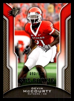 2010 SPx #203 Devin McCourty #/599 - Image 1 of 2
