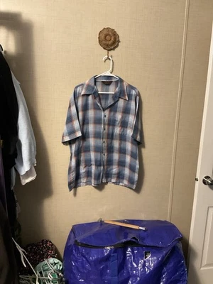 Camisa de plumón B Cellini Butterfly N para hombre talla grande manga corta Foto 1 de 4