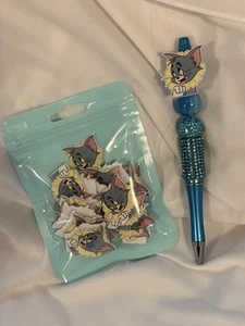 Bag Of Acrylic Flat Back Cat For Beaded Pen And Scrapbooking. (Pen Not Included) - Picture 1 of 2