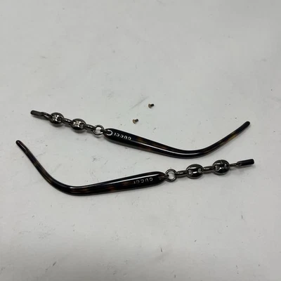 GUCCI GG 3624 CQN 130mm TORTOISE TEMPLE ARM PARTS WITH SCREWS LZ55 - Image 1 of 4