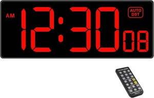 Digital Wall Clock with Seconds for Gym, Remote Countdown Timer Large LED Displa - Picture 1 of 12