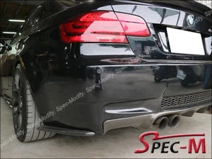 Labio divisor de extensión de parachoques trasero de fibra de carbono estilo E para BMW E92 E93 M3 CF - Imagen 1 de 3