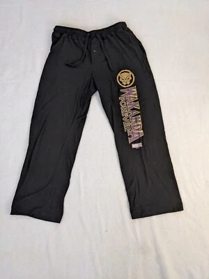 Men's Black Panther Wakanda Forever Marvel Lounge Pajama Pants Size Large - Image 1 of 4