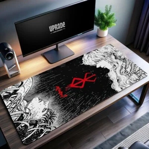 Tapis de bureau Berserk Guts et Griffith - Tapis de souris scène manga épique - Photo 1/1