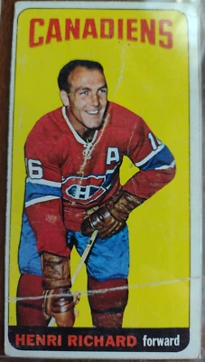 1964-65 Topps Tall Boy Henri Richard #48 - Image 1 of 2