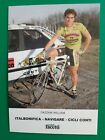 Cyclisme Carte Cycliste William Dazzani Équipe Italbonifica Navigare Conti 1990