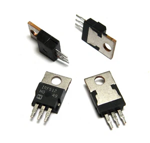 4x Harris IRF512 / IRF 512 A N-Kanal Power MOSFET, 100V / 4.9 A, TO220, NOS - Bild 1 von 1