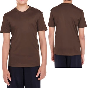 Youth Moisture Wicking T-Shirt UPF 40+ UV Team Sports Boys Girls Kids XS-XL NEW! - Picture 1 of 22
