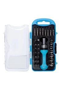 12623 Blue Spot Tools - 30PCE Ratchet Screwdriver and Socket Set - Picture 1 of 2