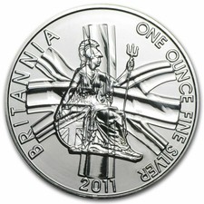 INGHILTERRA 2011 BRITANNIA 1 ONCIA ARGENTO .999