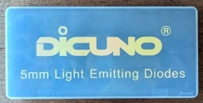 Dicuno Diodos Emisores de Luz 5mm 5 Colores, Caja Abierta, 450 Piezas, Falta Pareja Foto 1 de 4