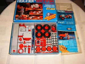 Fischertechnik Baukasten 50 + mot 1, *Motorkasten* ,OVP m.Beschreibungen/Bl,TOP - Bild 1 von 1