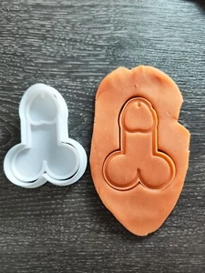 Kleine Penis Ausstecher Short Dick Willy Fondant Keks Erwachsene NSFW XXX weiß - Bild 1 von 6