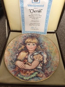 WEDGEWOOD BONE CHINA PLATE (CHERISH) - Picture 1 of 3