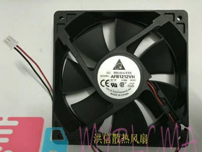 DELTA AFB1212VH DC12V 0.60A 12CM 120*25MM 12025 fan 2pin (1pcs) - Image 1 of 2