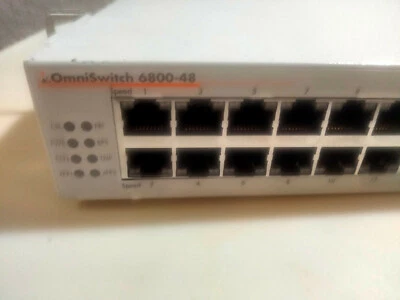 ALCATEL OMNISWITCH 6800-48 ETHERNET SWITCH OS6800-48 ,48 PORTS - Image 1 of 4