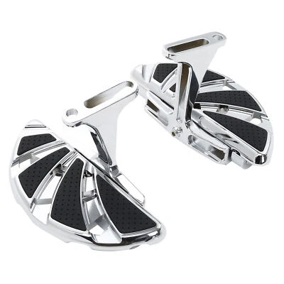 Estriberas de pasajeros traseras cromadas aptas para Harley Road King Street Glide 1993-2025 Foto 1 de 4