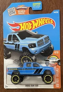 2016 Hot Wheels HW Hot Trucks - Blue DODGE RAM 1500 - Walgreens Exclusive - Picture 1 of 3