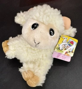 Peluche pupazzo vintage Lamb Fiesta Sherpa coccolone 7" 1996 etichette - Foto 1 di 12