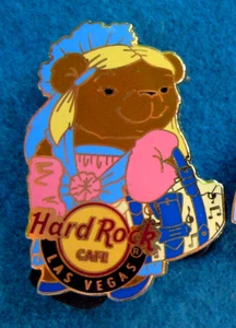 LAS VEGAS HANDBAG BEAR SERIES PINK CHERRY BLOSSOM DESIGN Hard Rock Cafe PIN LE - Picture 1 of 1