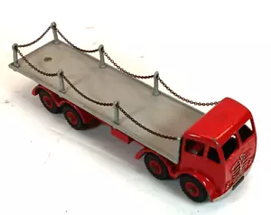 Dinky Toys 905/505 Foden Flat Truck With Chains Red/Grey (D2) - Picture 1 of 6