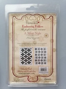 SILENT NIGHT Embossing Folders, Work with most die-cutting machines, PAPERMANIA - Picture 1 of 4