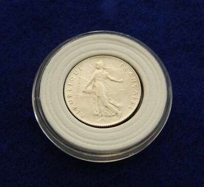 Moeda de prata antiga fantástica 1918 França 50 centavos - Veja FOTOS - Imagem 1 de 2